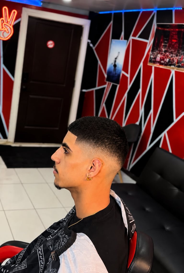 Man in profile